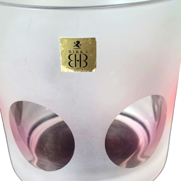 Birks Frosted Highball Glasses and Ice Bucket - Picture 8 of 9